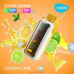 VOZOL Vape België citroen limoen | VOZOL STAR 20000 88XXJ406